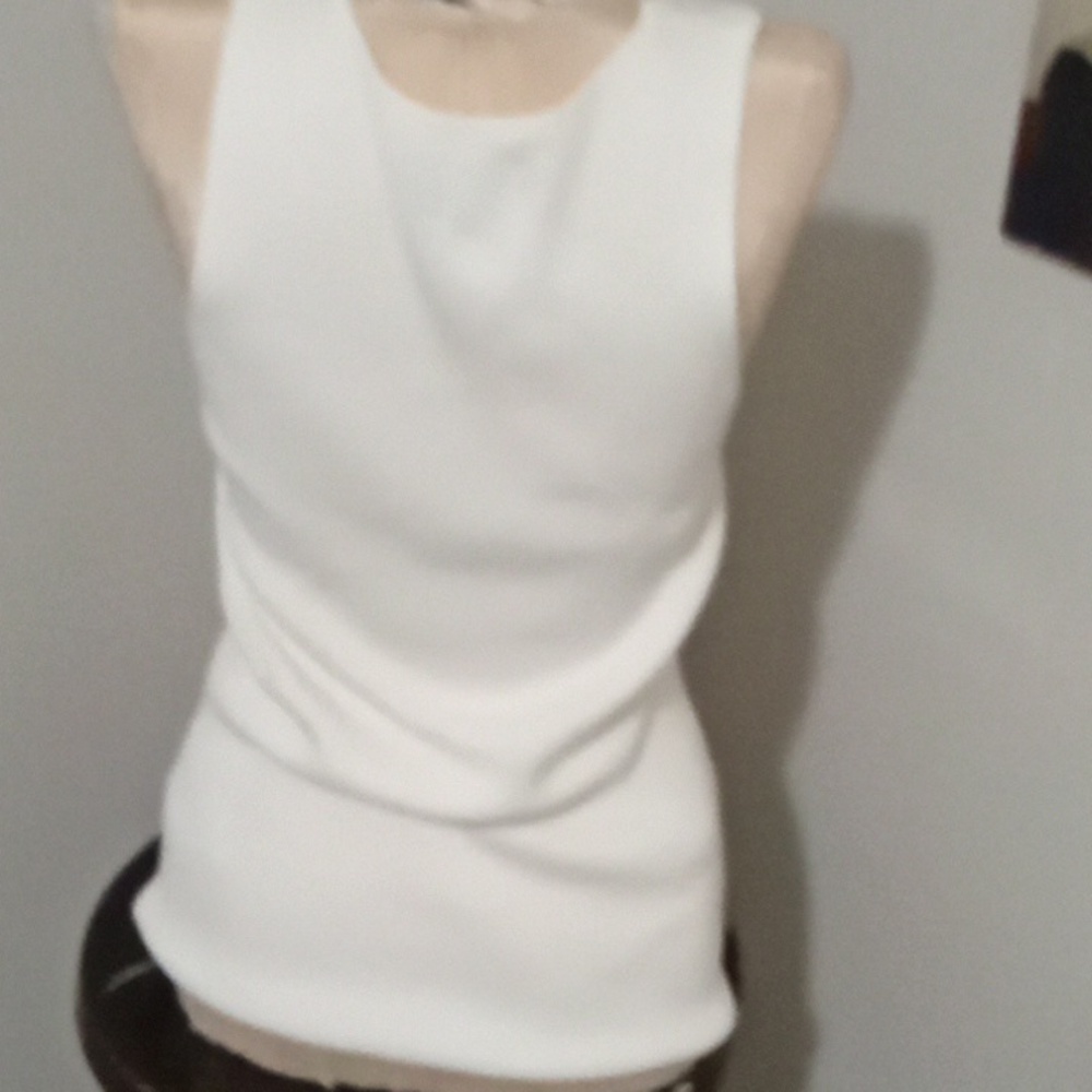 ASOS Maternity White Ribbed Tank Top - Picture 3 of 3